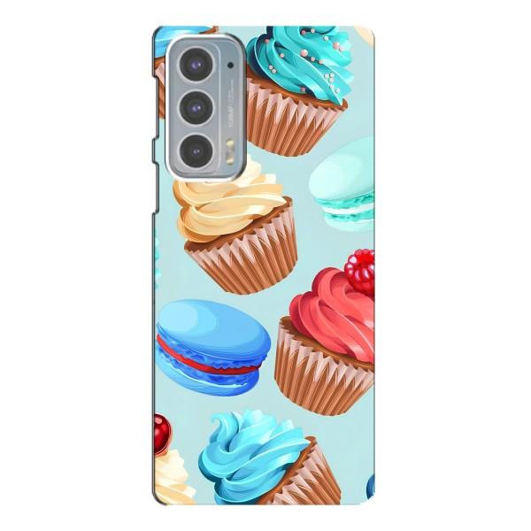 Чехлы с Фруктами для Motorola Edge 20 (VPrint) – Кексики