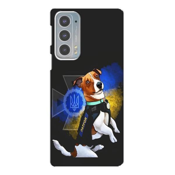 Чохли з картинкою собаки Патрон для Motorola Edge 20 (AlphaPrint) – Патрон собачка
