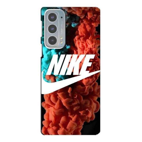 Чехол для Motorola Edge 20 - с принтом Найк (AlphaPrint) – Дымчатый найк