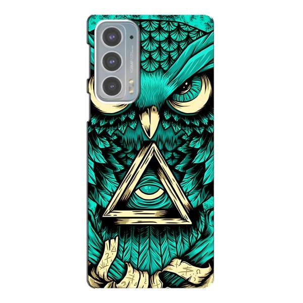 Чехол с птицами на Motorola Edge 20 (VPrint) – Сова с глазом
