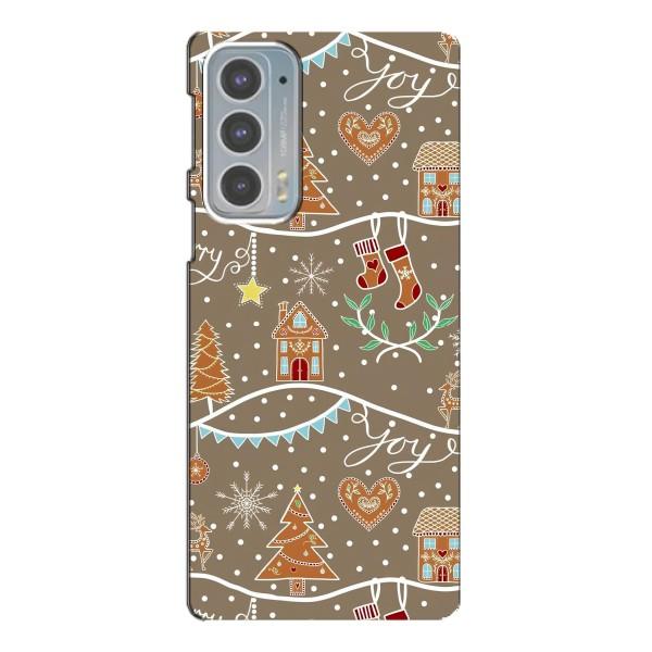 Новогодние, Праздничные Чехлы для Motorola Edge 20 - 2024 год – Новогодние пряники
