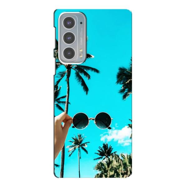 Силиконовый чехол с КАРТИНКАМИ лето для Motorola Edge 20 (AlphaPrint) – Взгляд лето