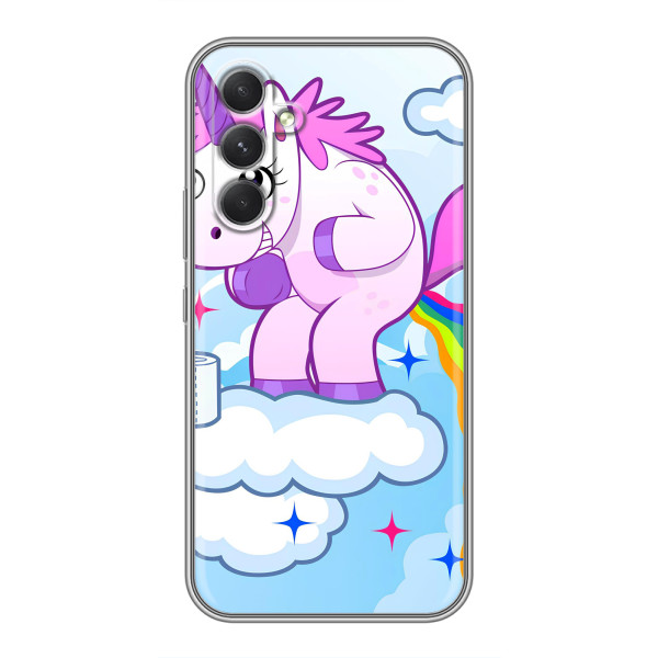 Чехол Unicorn на Motorola Edge 30 Pro – Радуга единорожка