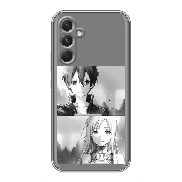 Чехол с персонажами АНИМЕ на Motorola Edge 30 – Кирито-Асуна