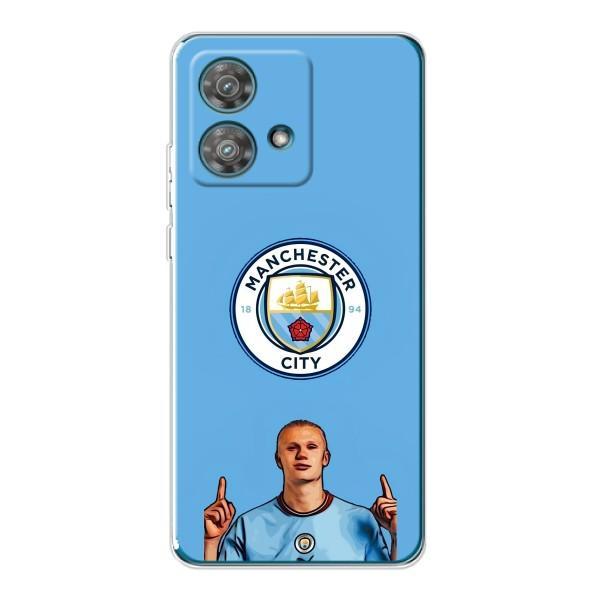 Чехлы с футболистом Ерлинг Холанд для Motorola Edge 40 Neo (AlphaPrint) – Холанд Манчестер Сити