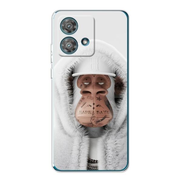 Чехлы с Обезьянами NFT для Motorola Edge 40 Neo (AlphaPrint) – обезьяна NFT в тату