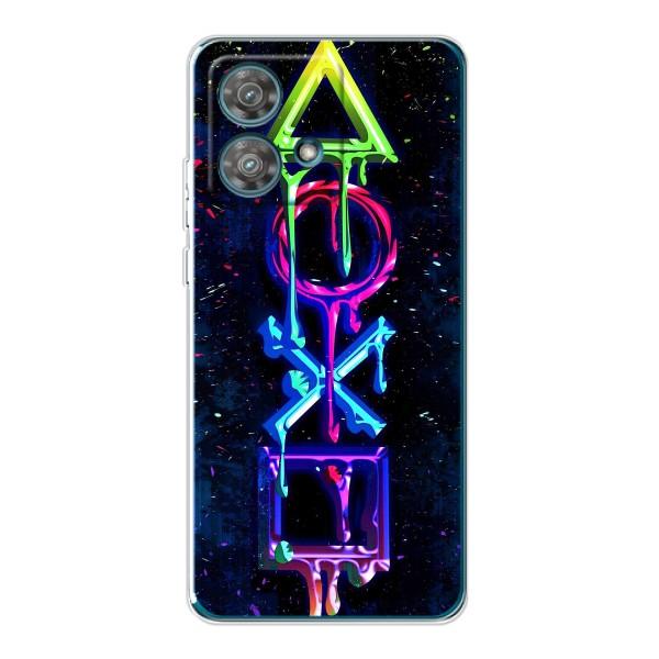 Чехлы с тематикой Киберспорт для Motorola Edge 40 Neo (VPrint) – Pleystation лого