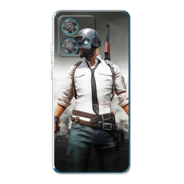 Чехол PUBG для Моторола Ейдж 40 Нео (AlphaPrint) – Пабг мен