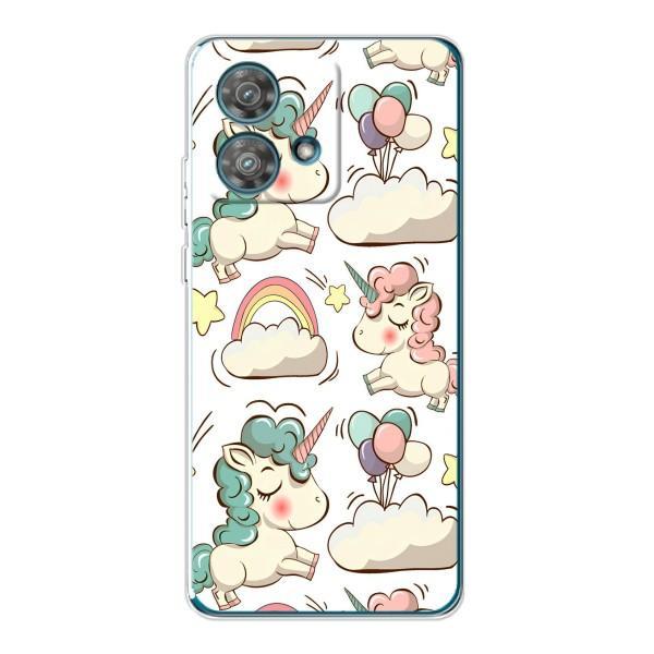 Чехол для Моторола Ейдж 40 Нео - (Единорожки - Новинки) (AlphaPrint) – Единорожки