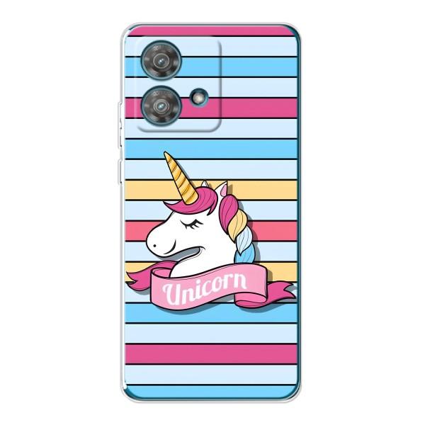 Чехол для Моторола Ейдж 40 Нео - (Единорожки - Новинки) (AlphaPrint) – Unicorn