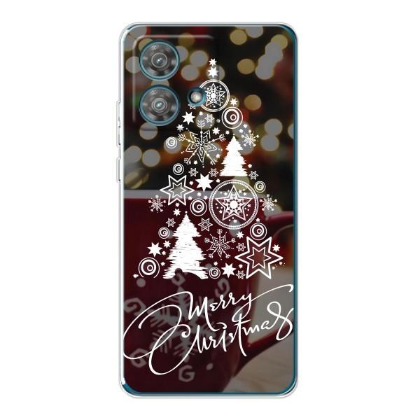 Рождественские Чехлы для Motorola Edge 40 Neo (VPrint) – Елочка узорная
