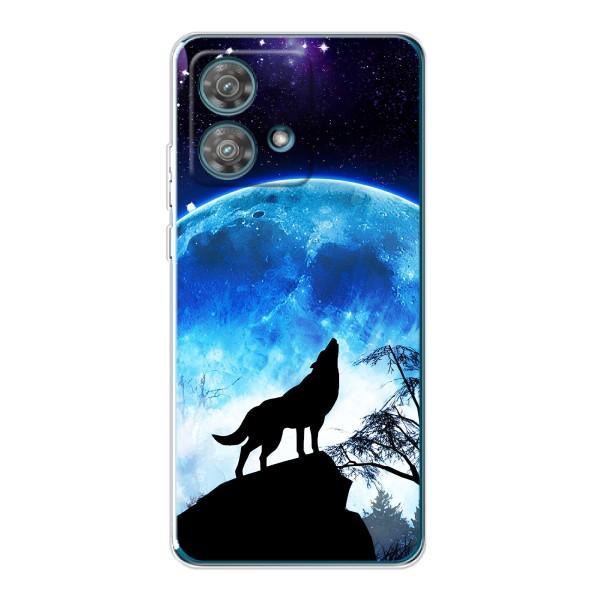 Защитные чехлы для Моторола Ейдж 40 Нео (AlphaPrint) (ХИТ продаж) ВОЛК – Волк на луну
