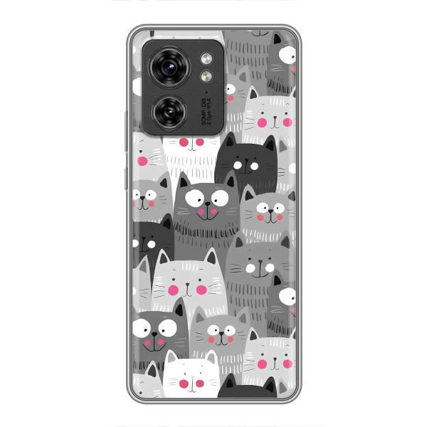 Чехлы с Котиками для Motorola Edge 40 Pro (VPrint) – Рисованные котики