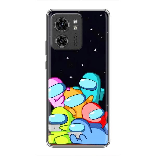 Чехол Амонг Ас для Motorola Edge 40 Pro (AlphaPrint) – Скины в космосе