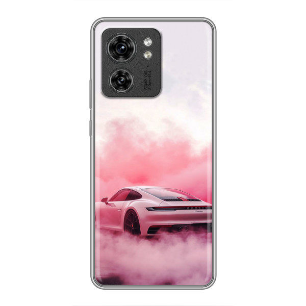 Чохол з авто Порше для Motorola Edge 40 Pro – Рожевий Порше
