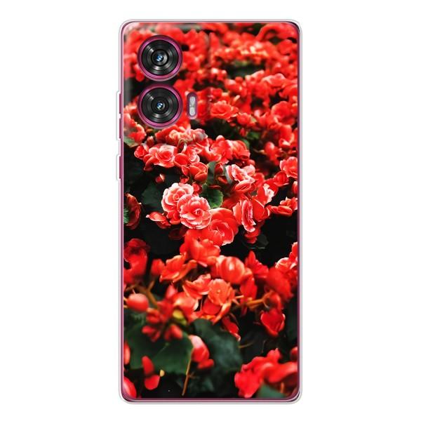 Чохли з квітами для Motorola Edge 50 Fusion (VPrint) – Квіти червоні
