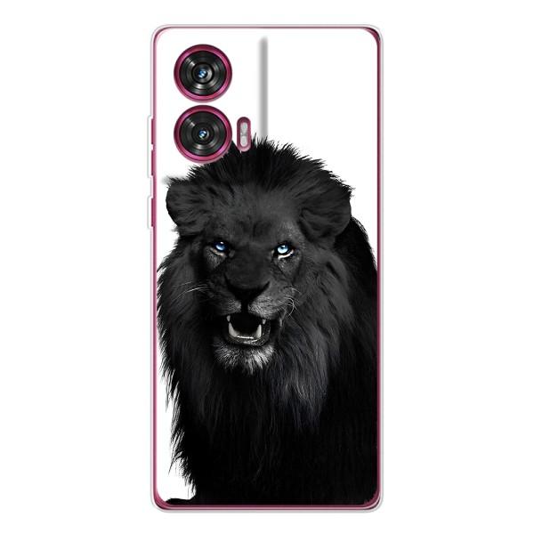 Чохли з картинкою животних Motorola Edge 50 Fusion – Чорний ЛЕВ