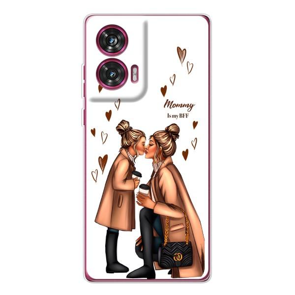 Чохол з друком для Motorola Edge 50 Fusion - (Мама з дитинкою) (AlphaPrint) – Донька і мама