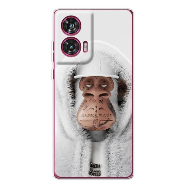 Чехлы с Обезьянами NFT для Motorola Edge 50 Fusion (AlphaPrint) – обезьяна NFT в тату