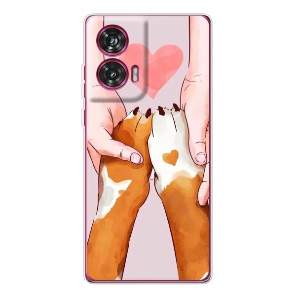 Чехлы с собаками для Motorola Edge 50 Fusion (VPrint) – Любовь к собакам