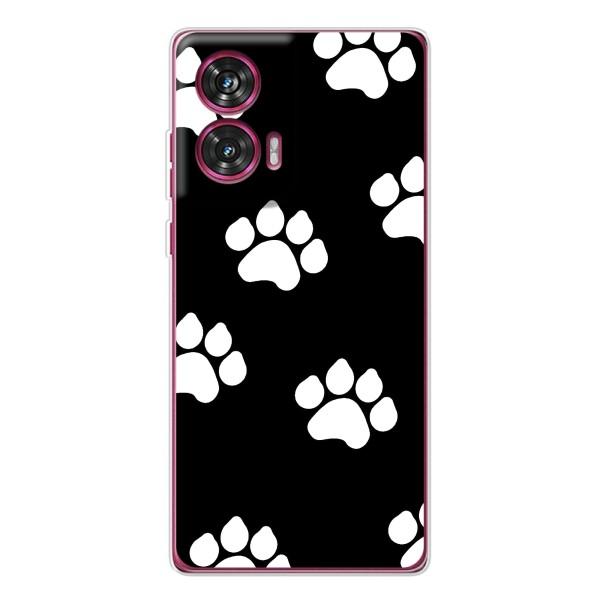 Чехлы с собаками для Motorola Edge 50 Fusion (VPrint) – Следы собаки