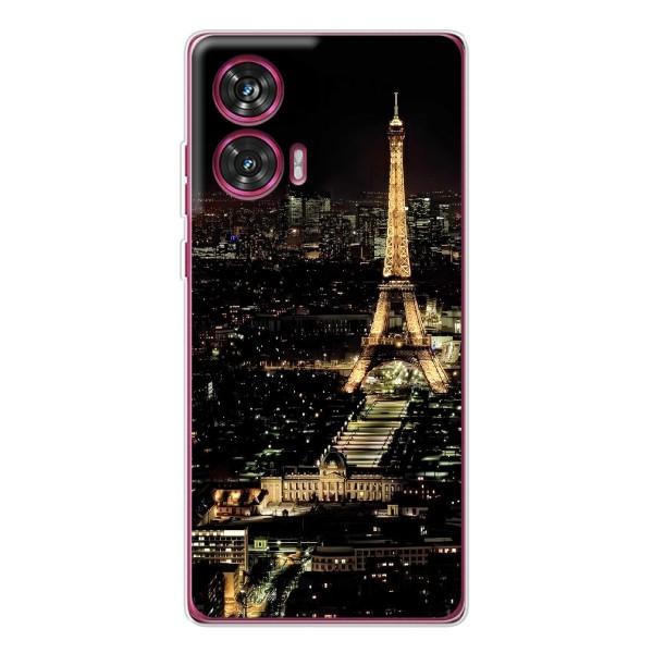 Чохол Ейфелева Вежа Motorola Edge 50 Fusion - (AlphaPrint) – Нічний Париж