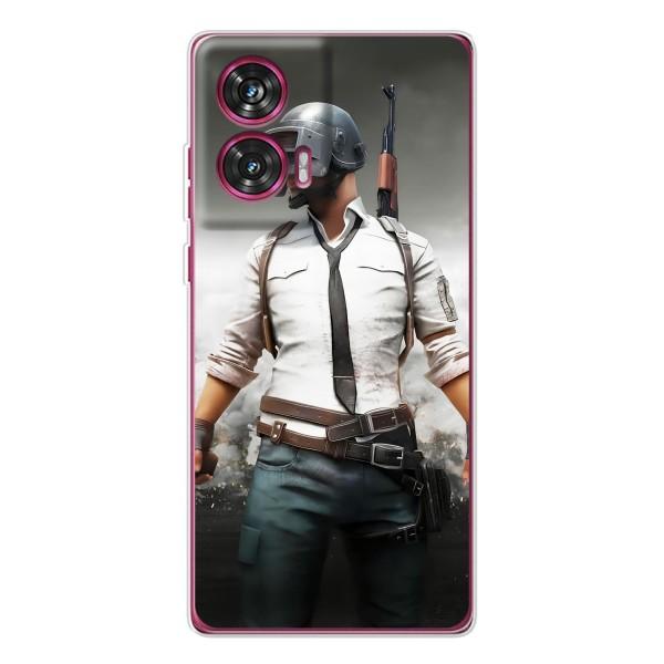 Чехол PUBG для Мото Ейдж 50 Фьюжен (AlphaPrint) – Пабг мен