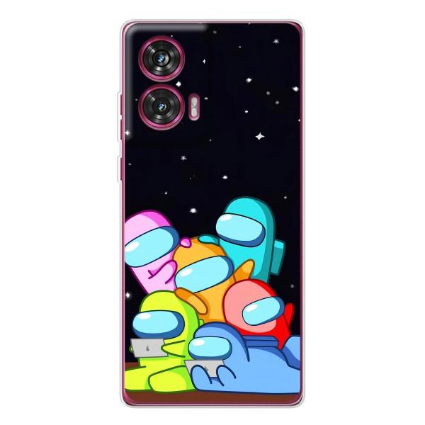 Чехол Амонг Ас для Motorola Edge 50 Fusion (AlphaPrint) – Скины в космосе