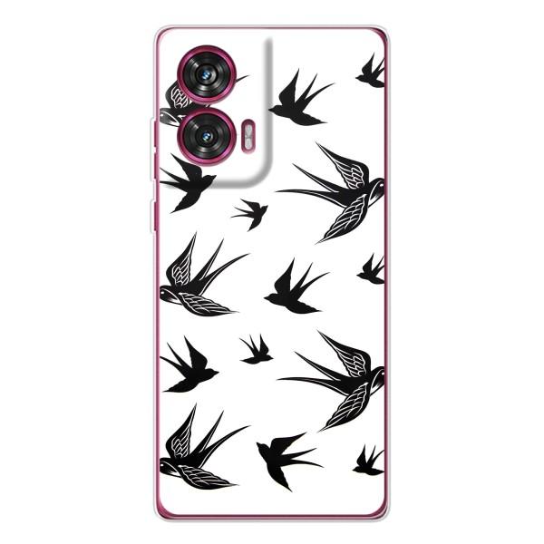 Чохол з пташками на Motorola Edge 50 Fusion (VPrint) – Ластівки