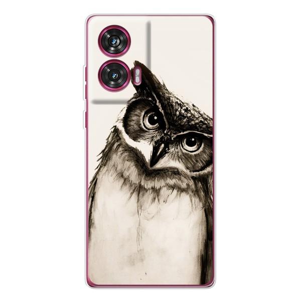 Чохол з пташками на Motorola Edge 50 Fusion (VPrint) – Сова