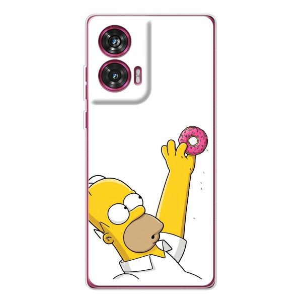 Чjхол з Сімпсонами для Motorola Edge 50 Fusion (VPrint) – Гомер з пончиком
