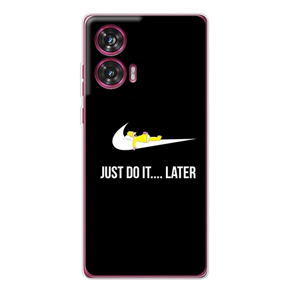 Чехол с логотипом Найк на Motorola Edge 50 Fusion – Nike just do it