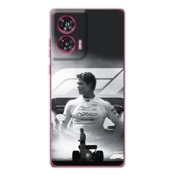 Чехол с прнтом Формула 1 на Motorola Edge 50 Fusion – Фон Формула-1