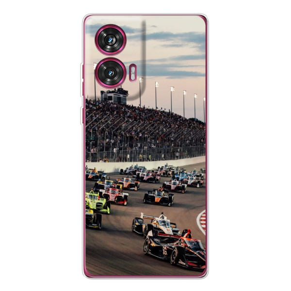 Чехол с прнтом Формула 1 на Motorola Edge 50 Fusion – Гонка Формула-1