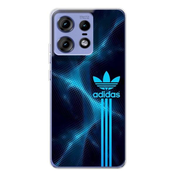 Чехлы Адидас для Motorola Edge 50 Pro (AlphaPrint) – Синий Адидас