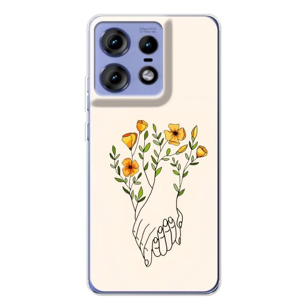 Чехлы для любимой на Мото Ейдж 50 Про (VPrint) – Руки любви