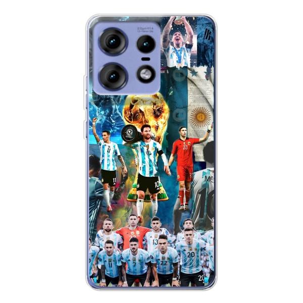 Чехлы Месси для Motorola Edge 50 Pro (AlphaPrint) – Аргентина Месси