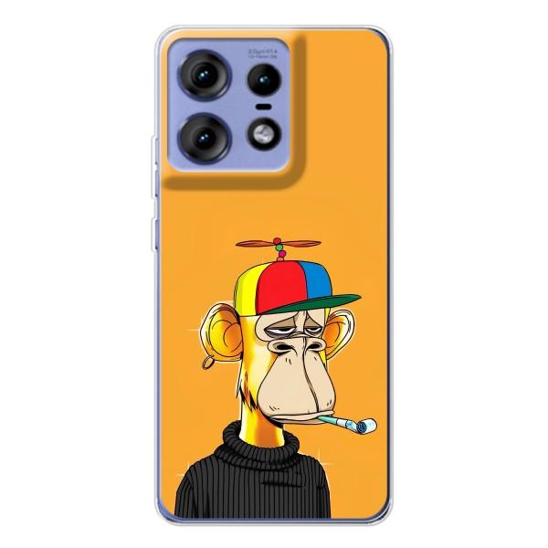 Чехлы с Обезьянами NFT для Motorola Edge 50 Pro (AlphaPrint) – Скучающая Обезьяна NFT