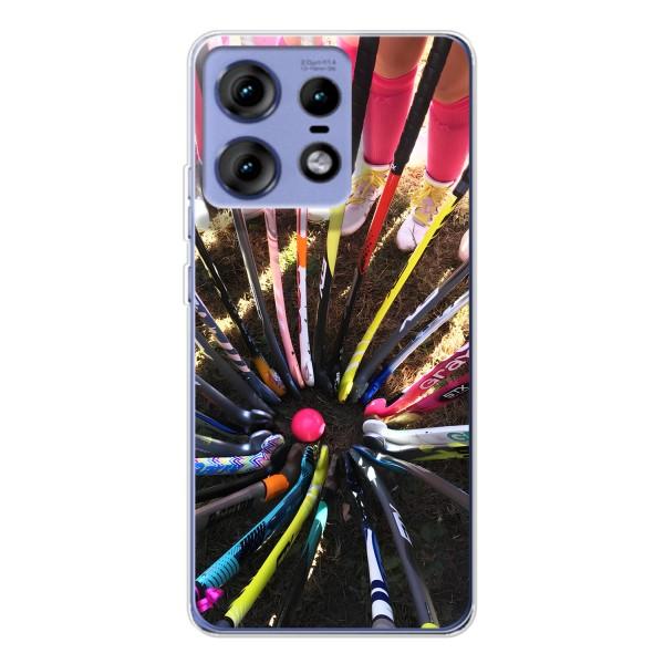 Чехлы с принтом Спортивная тематика для Motorola Edge 50 Pro – Флорбол