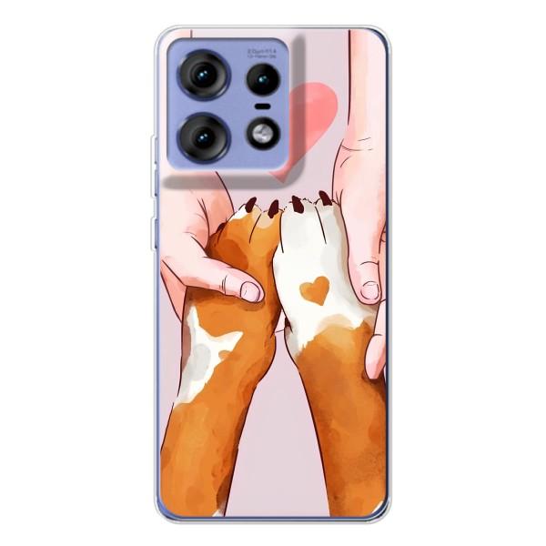 Чехлы с собаками для Motorola Edge 50 Pro (VPrint) – Любовь к собакам