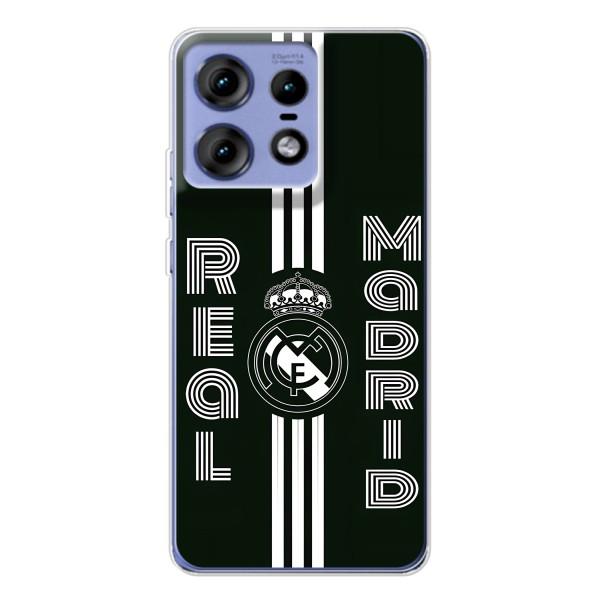 ФК Реал Мадрид чехлы для Motorola Edge 50 Pro (AlphaPrint) – черно белый Реал