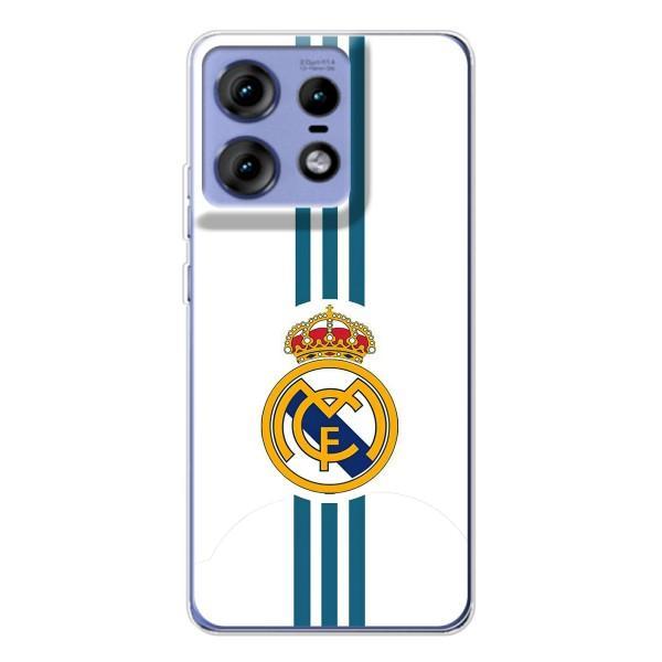 ФК Реал Мадрид чехлы для Motorola Edge 50 Pro (AlphaPrint) – Реал Мадрид на белом