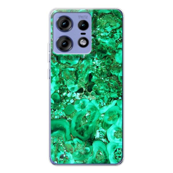 Мраморный чехол на Motorola Edge 50 Pro (VPrint) – Салатный Мрамор
