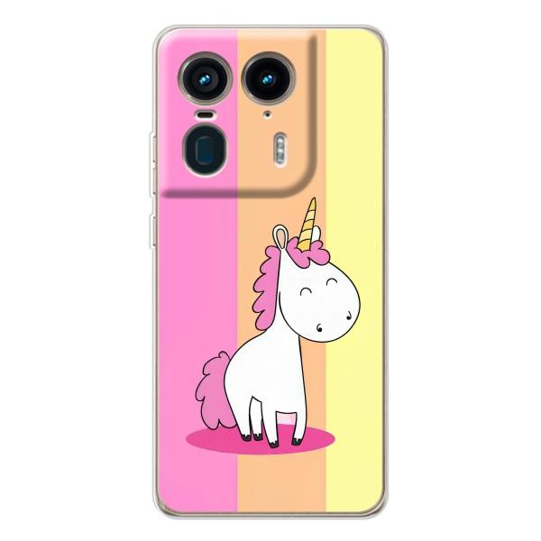 Чехол Unicorn на Motorola Edge 50 Ultra – Радужный Единорог