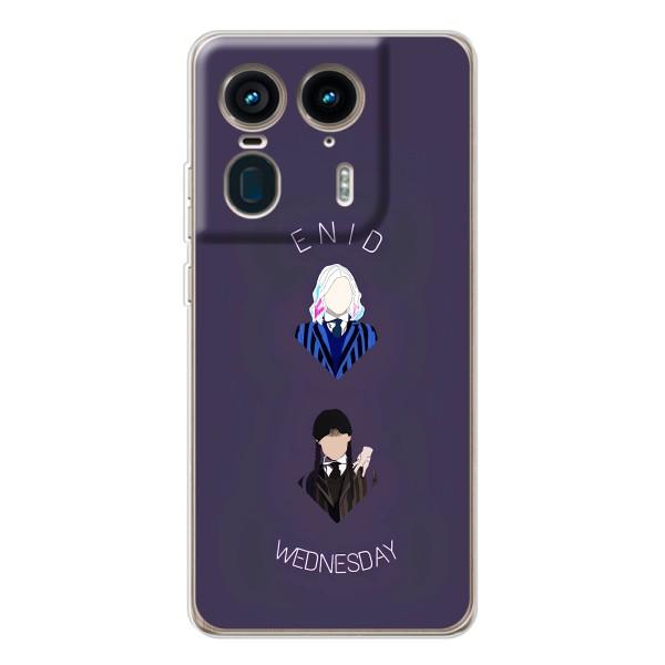 Чохли Венсдей на Motorola Edge 50 Ultra Уенсдей (AlphaPrint) – Венздей і подруга