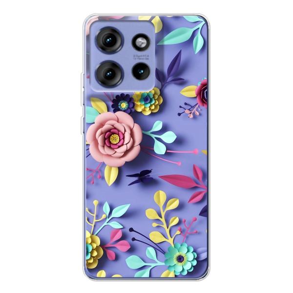 Чохли з квітами для Motorola Edge 50 (VPrint) – Дизайн квітів