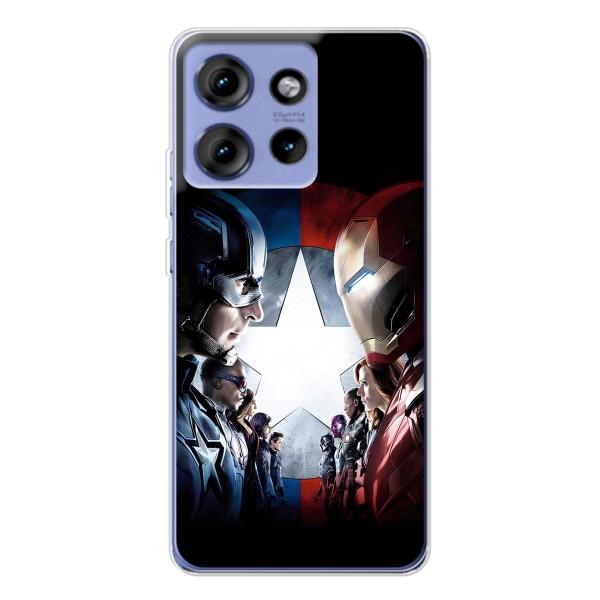 Чехлы с героями Марвел Motorola Edge 50 (VPrint)