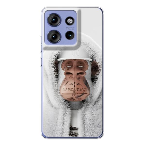 Чехлы с Обезьянами NFT для Motorola Edge 50 (AlphaPrint) – обезьяна NFT в тату