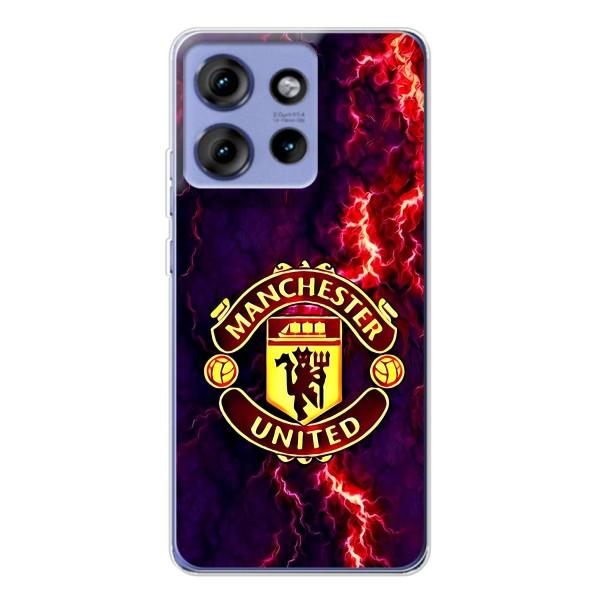 Чехол Манчестер Юнайтед для Эдж 50 (AlphaPrint) – огненный Манчестер
