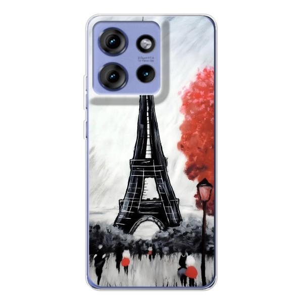 Чохол Ейфелева Вежа Motorola Edge 50 - (AlphaPrint) – Вежа в Парижі